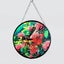 NZ Bird Glass Hanging Discs Carousel 1