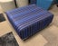 Modern Square Ottoman – Blue/Purple Stripe – 80cm x 80cm – Great Condition Carousel 2