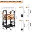 Steel 2-Tier Firewood Rack Fireplace Shovel Tools Set *Local STOCK NOW* Carousel 15