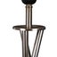 Sherwood Lighting Art Deco Tripod Floor Lamp - Polished Stainless Steel & White Carousel 6