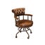 Urbano Interiors - Captains Vintage Leather Office Chair Brown Carousel 2
