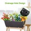 10 Pack 15L Rectangular Planter Box Set With Drainage Tray Carousel 4