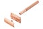Matte Double Edge Manual security Razor With 10 Blades For Men-Rose Gold Carousel 5