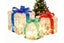 3D 3-Pack Christmas Gift Box with LED Lights Decorations Carousel 1