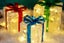 3D 3-Pack Christmas Gift Box with LED Lights Decorations Carousel 6