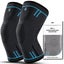 NNEOBA 2pcs Compression Knee Support Sleeve Elastic & Breathable Knee Brace XL Carousel 2