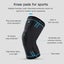 NNEOBA 2pcs Compression Knee Support Sleeve Elastic & Breathable Knee Brace XL Carousel 3
