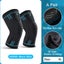 NNEOBA 2pcs Compression Knee Support Sleeve Elastic & Breathable Knee Brace XL Carousel 8