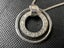 Sterling Silver 925 Circle Pendant on Curb Chain 460 mm - Lot F354 Carousel 2