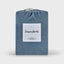 Dreamaker Jersey Luxe 100% Cotton Combo Fitted Sheet Set Denim King Single Bed Carousel 6