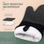 Extra Long Silicone Oven Mitts, Durable Heat Resistant Oven Gloves with Quilt Carousel 2