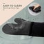Extra Long Silicone Oven Mitts, Durable Heat Resistant Oven Gloves with Quilt Carousel 4