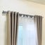 Silver Double Curtain Rod Steel Pole Pommel Set Extendable Adjustable Carousel 8
