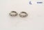 Sterling Silver Crossover Hoops With Cubic Zirconia Stones Carousel 1