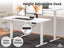 Height Adjustable Desk White Carousel 1