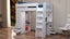 Dallas King Single Loft Bunk, Desk, Drawers, Wardrobe & Shelving - White - 2nds Carousel 2