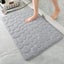 Clearance! Coral Fleece Stone Bath Mat Absorbent Gray #EG230 Carousel 1