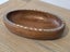Vintage Solomon Islands Carved Oval Wooden Bowl Tribal Art with Shell Inlay Carousel 3