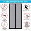 DESAFIONA Anti Mosquito Self Closing Mesh Screen Anti Bugs Fly Curtain Carousel 10