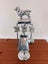 Vintage Art Deco Chrome Spaniel Fireplace Stand Carousel 2
