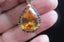 Stunning 9ct gold Handcrafted rich yellow Citrine and Black Diamond Choker, new Carousel 1