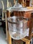 A Quality Large Hand Blown & Etched Glass Lantern Chandelier Carousel 5