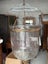 A Quality Large Hand Blown & Etched Glass Lantern Chandelier Carousel 6