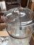 A Quality Large Hand Blown & Etched Glass Lantern Chandelier Carousel 12