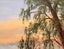 Amazing Old Landscape OIL PAINTING – SUNSET RIVER & TREES by RUBEN circa 1960s Carousel 7