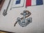 VINTAGE FRAMED " Nautical Flags " FINE HAND STITCHED TAPESTRY Carousel 3