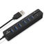 6 Port Usb Hub With Tf / Sd Card Reader High Speed Black Carousel 1