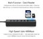 6 Port Usb Hub With Tf / Sd Card Reader High Speed Black Carousel 4