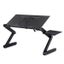Foldable Laptop Stand With Fans & Mouse Pad - Aluminum Alloy Black Carousel 1