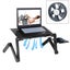 Foldable Laptop Stand With Fans & Mouse Pad - Aluminum Alloy Black Carousel 3