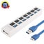7 Port Usb 3.0 Hub 5Gbps Plug & Play 1Tb Support White Carousel 1