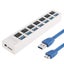 7 Port Usb 3.0 Hub 5Gbps Plug & Play 1Tb Support White Carousel 2
