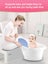 Blue Baby Bath With Backrest & Bum Bump Support Carousel 5