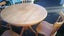 Solid wood Round dining table and chairs very good condition Carousel 2