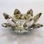 Gold Tinge Glass Flower Tealight Holder Carousel 1