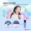 Portable Bluetooth Karaoke Machine + 2 Wireless Mics Blue Carousel 4