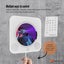 Wall Mount Cd Player Speaker Bluetooth Fm Radio Carousel 8