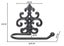 Cast Iron Ornate Wall Toilet Roll Holder Black (TH002) Carousel 3