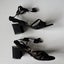 Betts Australia Vegan “Malone" Black Faux Suede Block Heel Lace Up Shoes Size 9 Carousel 3