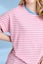Elm Jarrah Stripe Short Sleeve Tee Geranium Pink and White Stripe Carousel 8