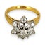 NZGD | 18ct Gold Golden Bloom Diamond Ring Valuation: $8,000 Carousel 2