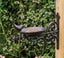 Cast Iron Single Bird Bath Feeder Wall Mounted Bracket Carousel 6