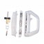 Patio Sliding Door Handle Set with Lock White Carousel 1