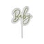 Baby Shower Sage 'Baby' Acrylic Cake Topper Carousel 2