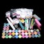 Nail Art Tools Kit 42 Powder Liquid Brush Clipper Primer File Set Carousel 1