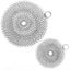 2 Pack Cast Iron Chainmail Scrubber Stainless Steel Cleaner for Pots & Pans Carousel 1